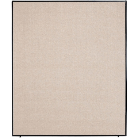 Global Industrial Office Partition Panel, 60-1/4W x 96H, Tan 695790TN